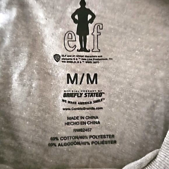 Elf" OMG It's Santa!  Men's Graphic Tee – Size Medium - Picture 5 of 5